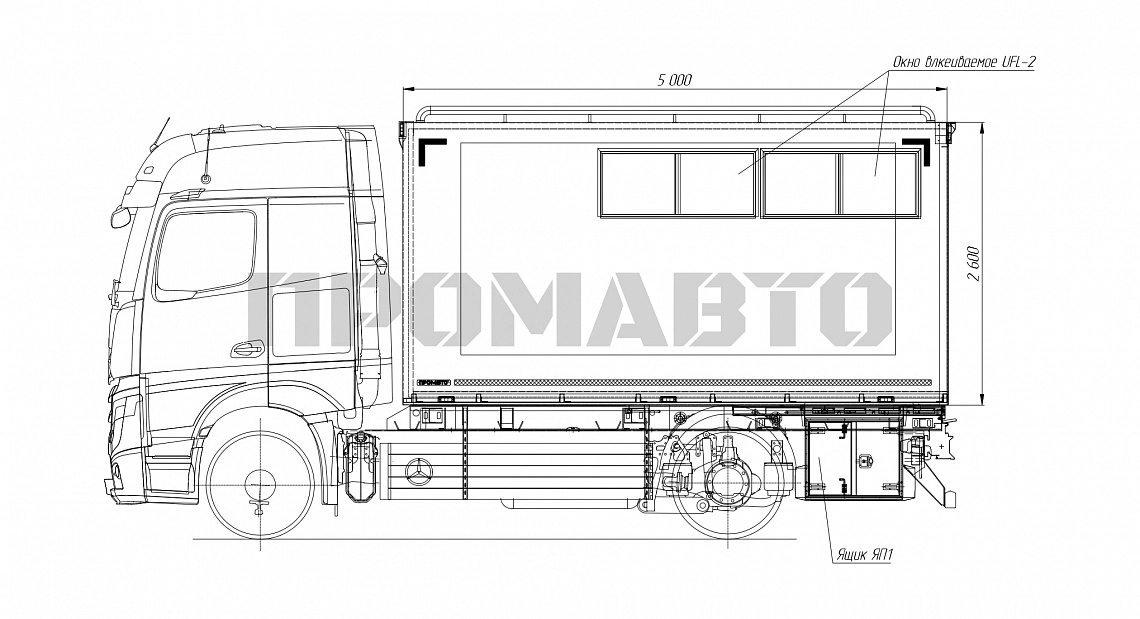 Галерея Учебный класс на базе шасси Mercedes-Benz Actros 1848L 1